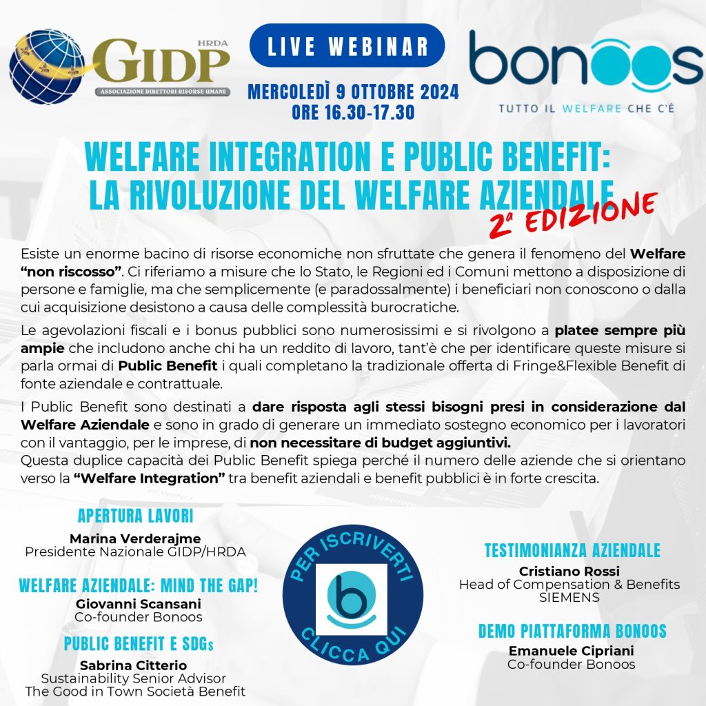 GIDP organizza tre webinar per parlare di team building efficace, welfare non riscosso e giusto budget del personale