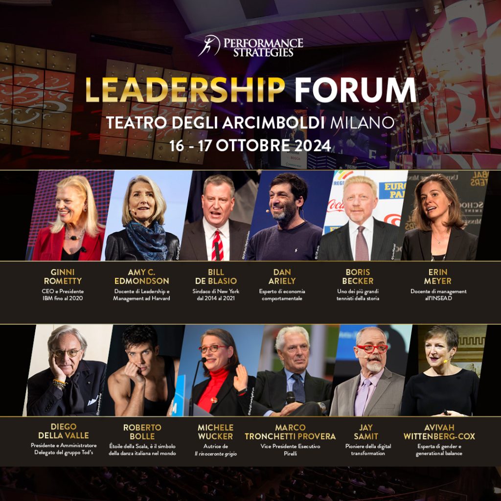 Il 16 e 17 ottobre torna il Leadership Forum al Teatri Arcimboldi di Milano. Tra i protagonisti Ginni Rometty e Boris Becker