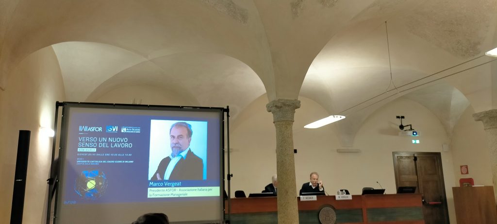 Intitolato Verso un nuovo senso del lavoro il seminario organizzato da Asfor e Isvi all'Università Cattolica del Sacro Cuore di Milano lo scorso 21 novembre